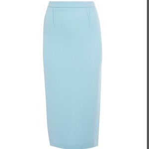 Frenchi baby blue/ light blue vintage pencil skirt